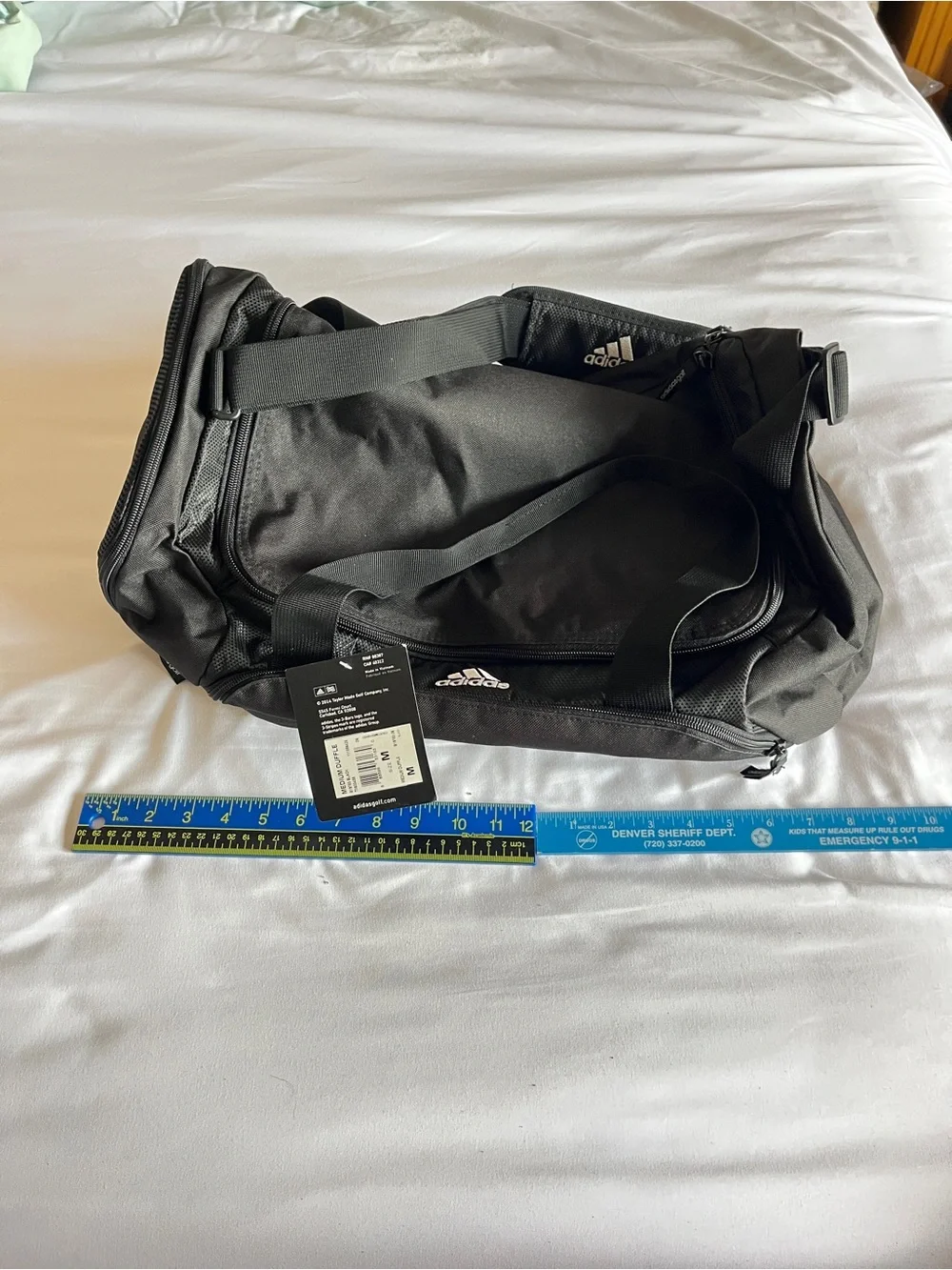 Adidas Golf / Travel / Gym Bag - Black Duffel Dish ESPN Media Promo